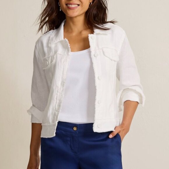 Tommy Bahama Two Palms Linen Raw-Edge Jacket - Picture 5 of 5